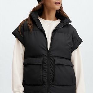 Fabletics Black Puffer Vest